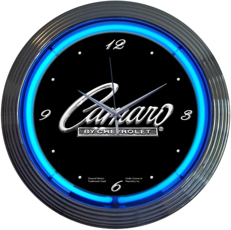 Neonetics Cars and Motorcycles Camaro Neon Wall Clock, 15-Inch