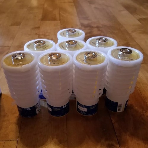 Lot of 18x - Rubbermaid TCell Air Freshener & Refills. Dispenser White (1799881)