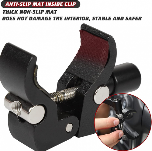 A-Pillar Phone Holder Mount Bracket Anti-Shake for Jeep Wrangler JK JL JT 2007+