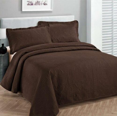 Fancy Collection 3pc Luxury Bedspread Coverlet Embossed Full