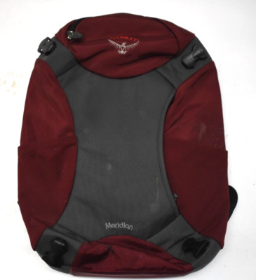 Osprey Meridian Day Pack Carry on Luggage Maroon/Grey/Black Backpack No Wheels