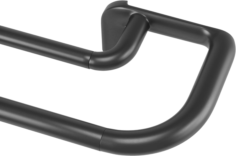 Twilight Double Curtain Rod Set – Wrap Around Design Ideal for Blackout or Room
