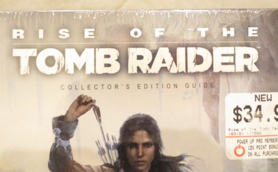 Rise of Tomb Raider Collector's Edition Strategy Guide Sealed w/ Keychain Prima