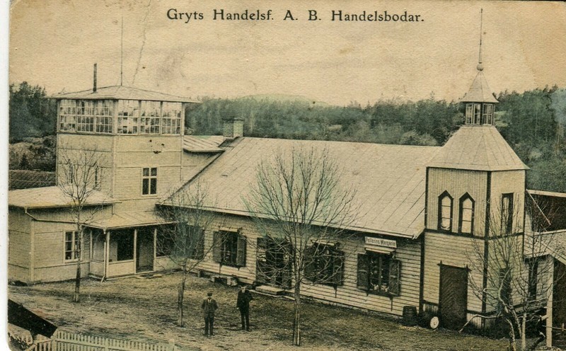 Schweden Gryts Handelsf. A B Handelsbodar Pellerins Margarin Shop 1906 Postkarte