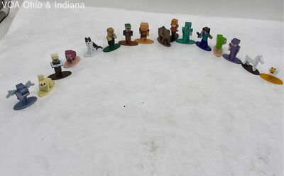 Jada Toys Metalfigs Nano Minecraft Mini Figures Lot Of 16
