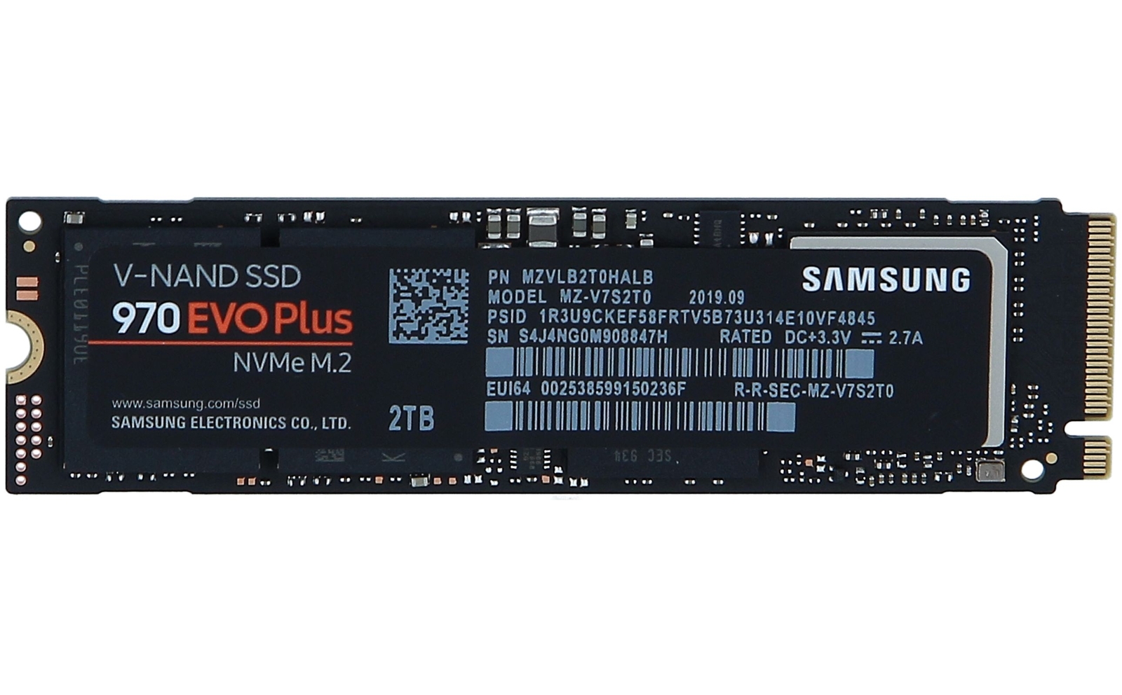 SAMSUNG - MZ-V7S2T0BW - SSD 970 EVO Plus NVMe M.2 2TB PCIe | eBay