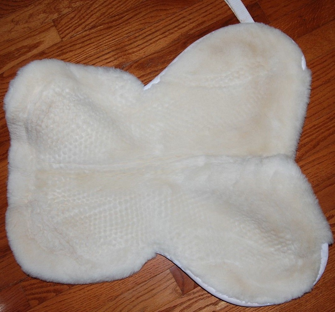 NEW Fleeceworks Sheepskin Classic Original Halfpad w/Rolled Edge All Purpose Med