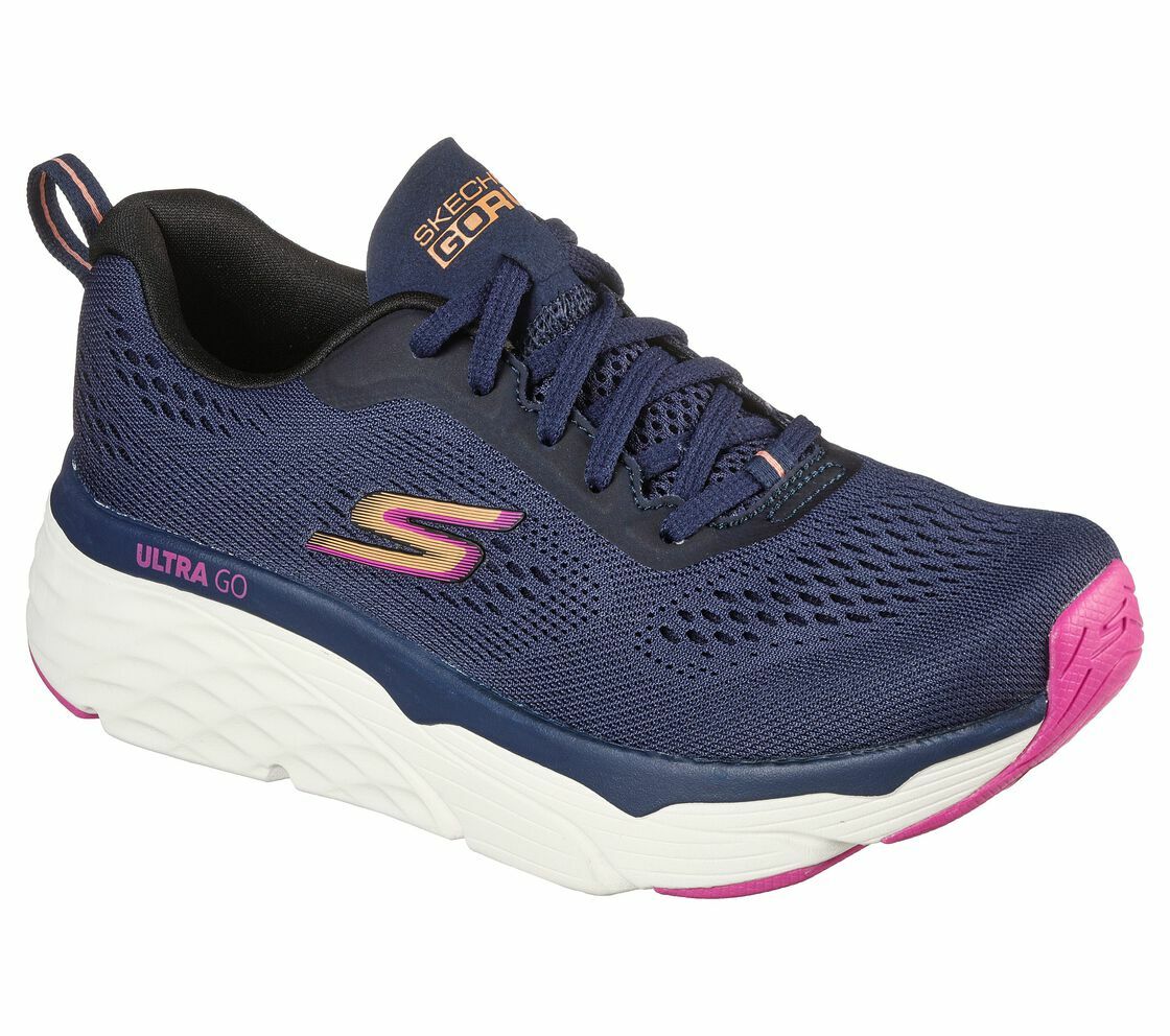 

Skechers Navy Max Cushioning Shoes Memory Foam Womens Sport Soft Comfort 128262, Skechers Max Cushioning Elite