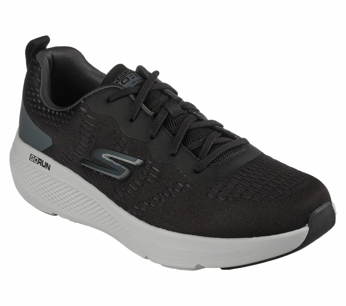 

Skechers Black Go Run Shoes Мужские комфортные легкие спортивные сетчатые кроссовки со шлейфом 220184, Черный, Skechers GO