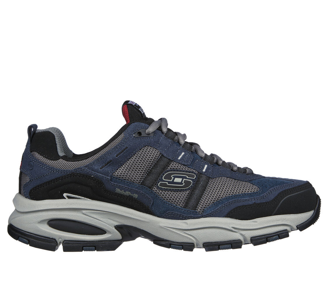 

Skechers Navy Shoes Men Memory Foam Sporty Comfort Повседневная спортивная подушка 51241, 51241