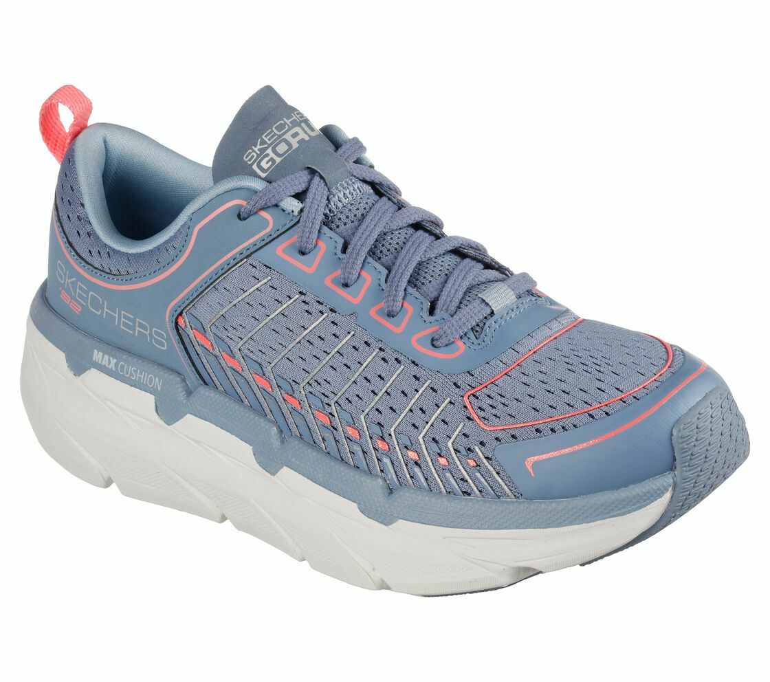 

Skechers Max Амортизирующие фиолетово-розовые туфли с эффектом памяти для женщин Sport Comfort 128254, Purple / pink, Max Cushioning