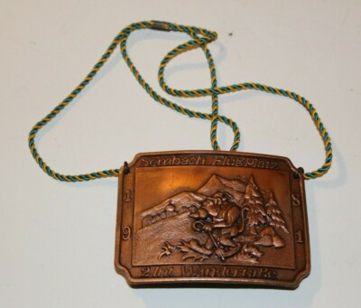 Sembach Flugplatz 2 Int Wandertage 1981 German Belt Buckle