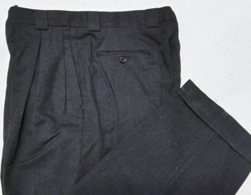 90’s GIORGIO ARMANI / 2TUCK TROUSERS 90s Vintage GIORGIO ARMANI 2tuck wool slacks pants navy size