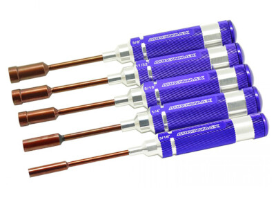Arrowmax 158801 Nut Driver Set 3/16, 1/4, 5/16, 11/32, 3/8 x 100mm