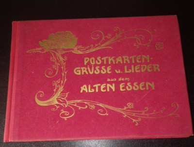 GERMAN POST CARD BOOK FRANZ FELDENS Postkarten Grüsse Lieder aus dem Alten Essen