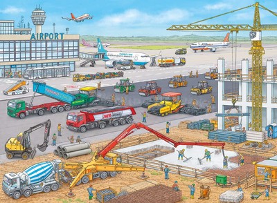 Ravensburger 10624 Construction site at The Airport, White