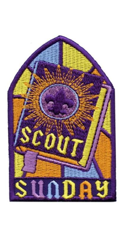 Boy Scouts of America BSA 3" SCOUT SUNDAY Activity Patches Church Service NEW
