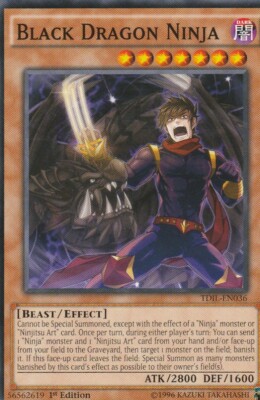 YUGIOH CARD 1 x BLACK DRAGON NINJA TDIL EN036 1ST EDITION | eBay