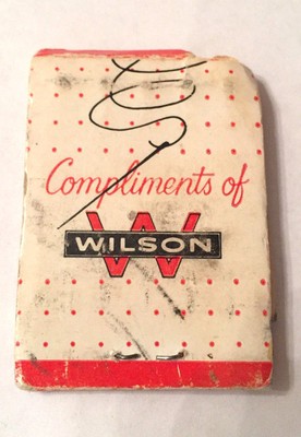 WILSON HOSIERY MENDING KIT & SEWING KIT MATCH BOOK STYLE-COLLECTiBLES-SEWING