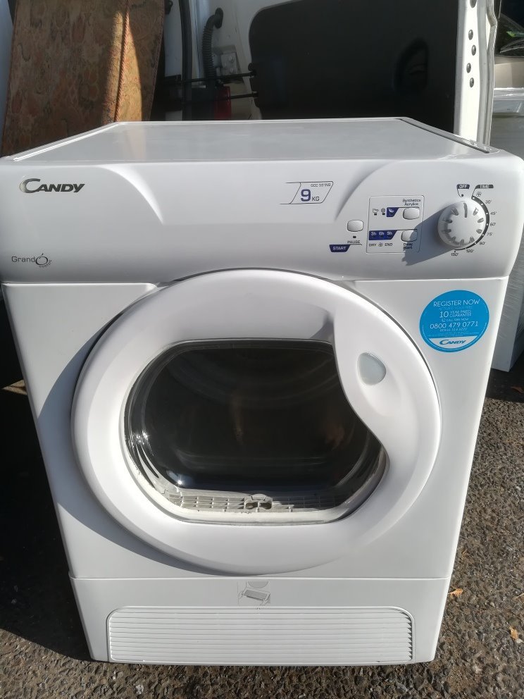 CANDY CONDENSER TUMBLE DRYER 9 KG FREE DELIVERY 12 MONTHS GUARANTEE