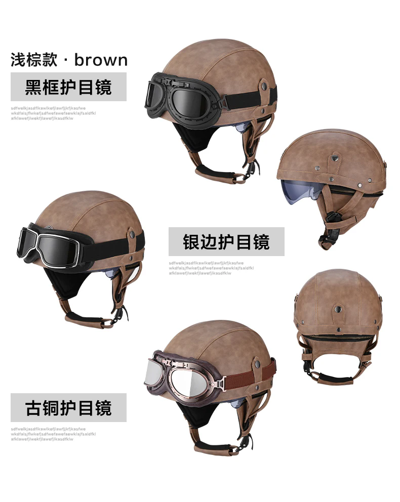 F②TOMICALIMITED VINTAGENEOF355berlinetta Amazon.com: Vintage Motorcycle Helmet, Retro Leather Thin