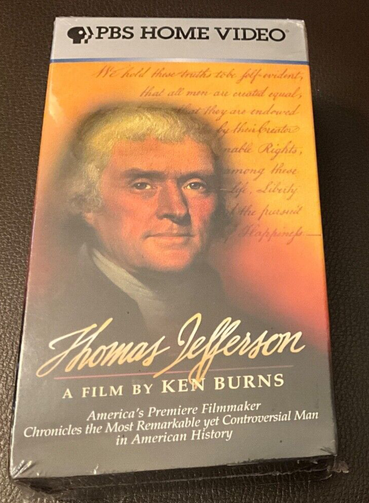 Thomas Jefferson 1997 VHS 2 Tape Ken Burns PBS Home Video