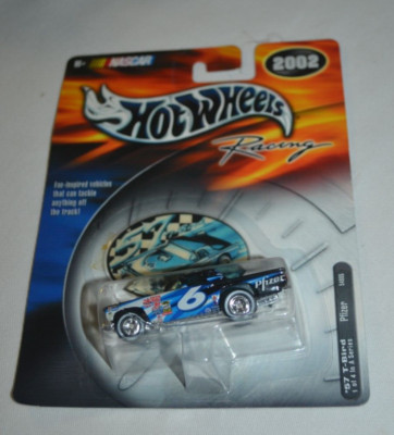 HOT WHEELS 2002 RACING NASCAR 1/4 - '57 T-BIRD  # 6 BLACK PFIZER HAS REAL RIDERS