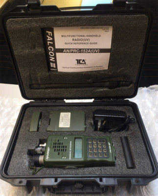 US STOCk TCA/PRC152 HANDHELD RADIO (UV) Aluminum Multiband Radio w/ Battery