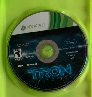 Tron: Evolution (Microsoft Xbox 360, 2010) Disney, Game Disc Only, Tested Works