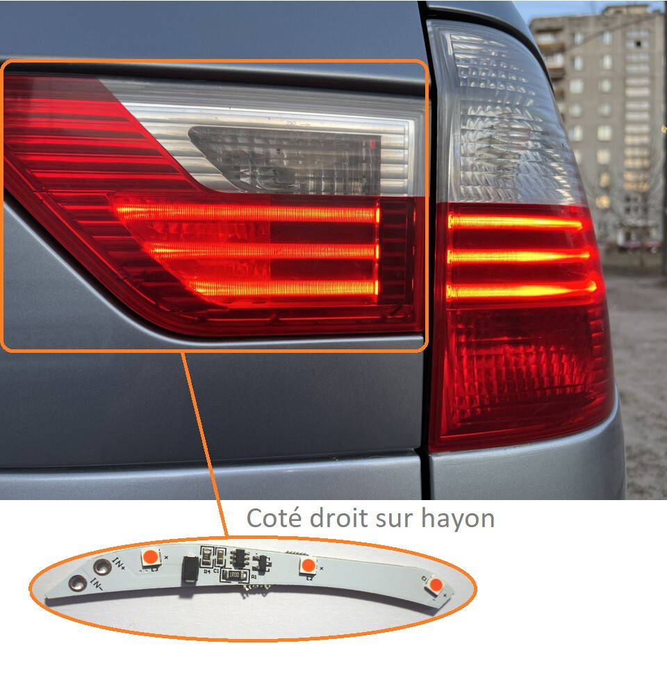 Plaque De Réparation Feu Arrière Pour BMW X3 E83 2007-2010 - Côté Gauche 7162213, Droit 7162214
