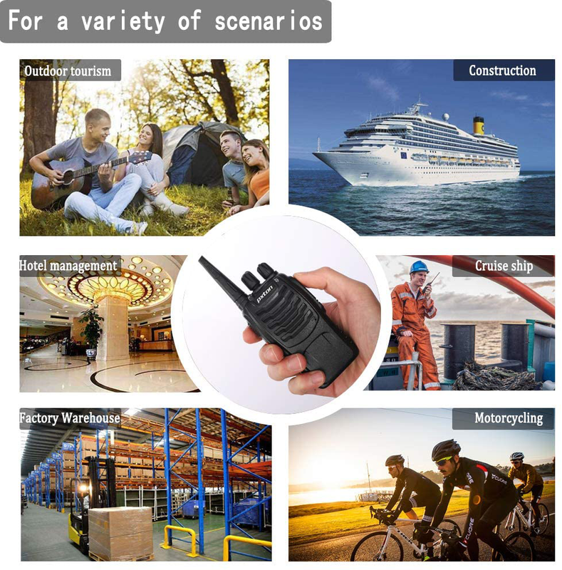 4 Pack Set Long Range Walkie Talkie 50 Mile Two Way Radio Charge Waterproof