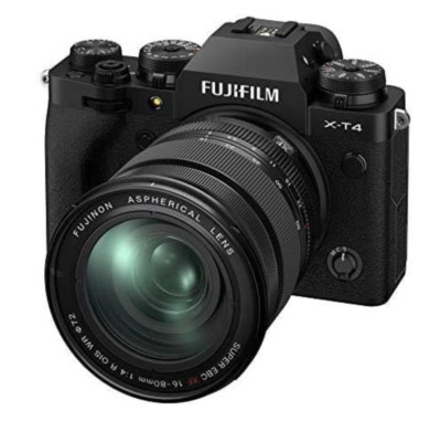 USED Fujifilm X-T4 26.1 MP Mirrorless Camera - Black (XF 16-80mm f/4 R OIS WR)
