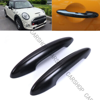 2pcs Glossy Black Door Handle Cover Trim For MINI COOPER JCW F54 F55 F56 F57 F60