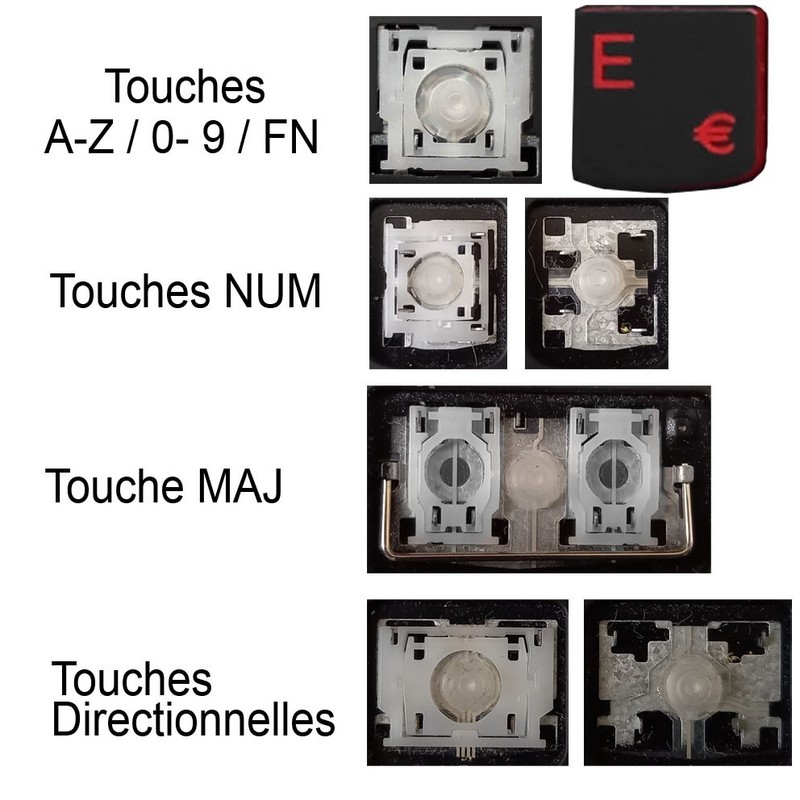 Touche De Clavier Pour Lenovo Legion Y520 / Y530 / Y720 / R720