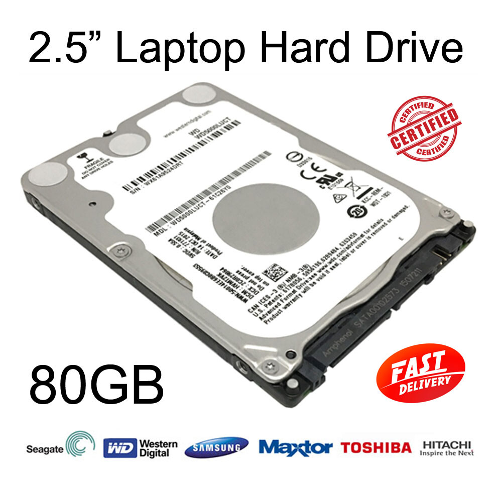 80GB 2.5" SATA Internal Hard Disc Drive HDD for Dell Latitude D630