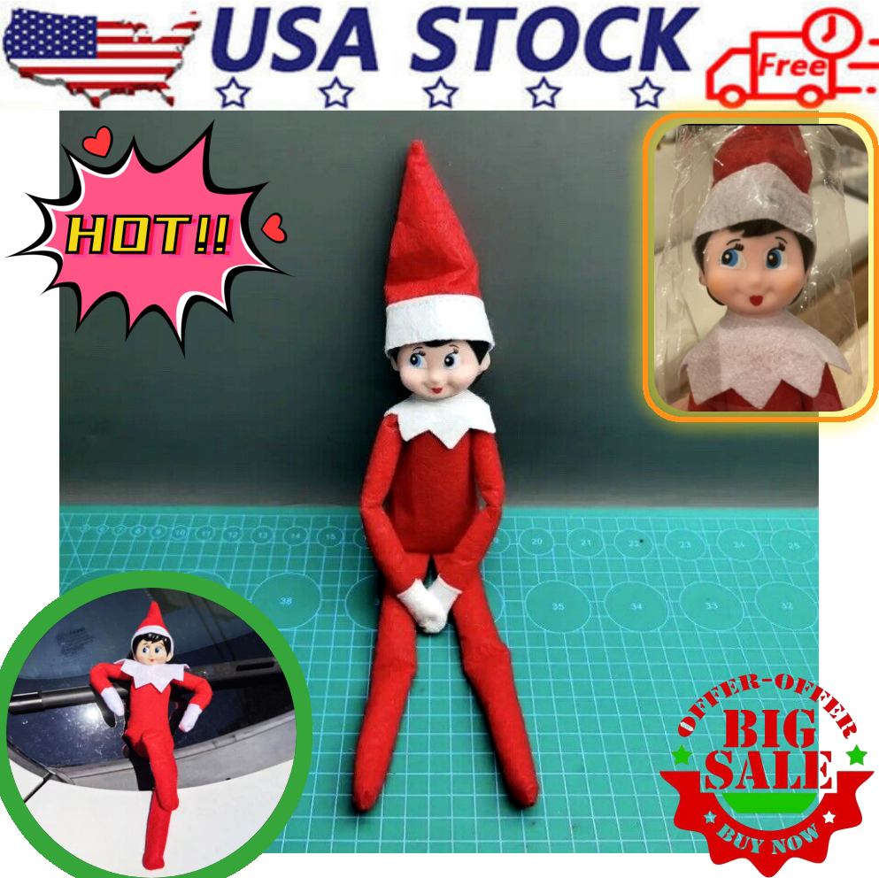 Elf On The Shelf Plush Toy | Novelty Long Bendy Christmas El