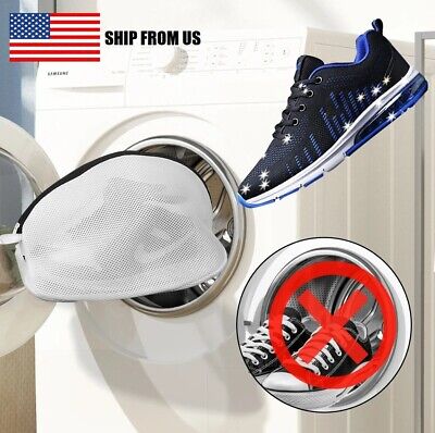 2× Laundry Bags Shoes Washing Bag for Washing Machine Sneaker Mesh Wash Cleaning