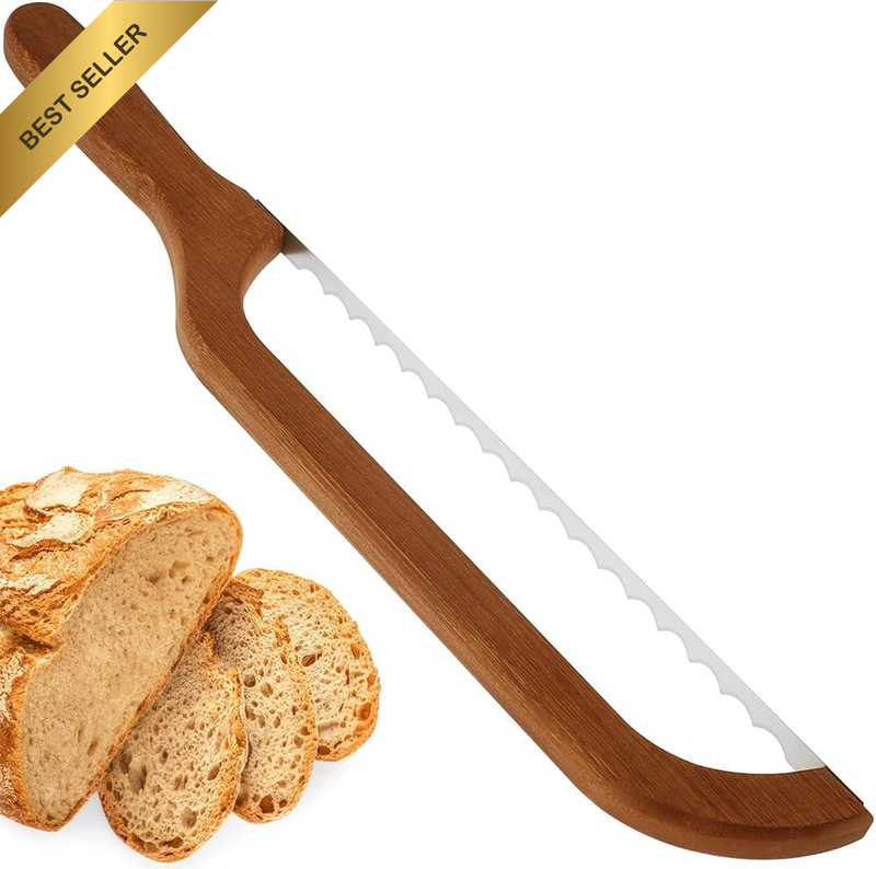 Sourdough Bread Slicer/Serrated Bread Bow Knife,Dough Cutter & Sourdough Bread K