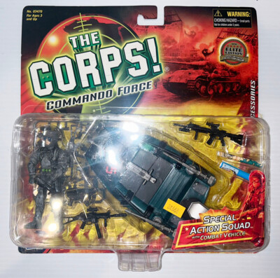 Lanard The Corps! Command Force Special Action Squad Battle Boat MOSC. KO Joe!