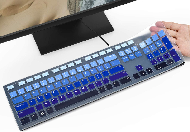 Keyboard Cover for Dell KB216 Kb216T Kb216P Wired Keyboard & Dell KM636 Wireless