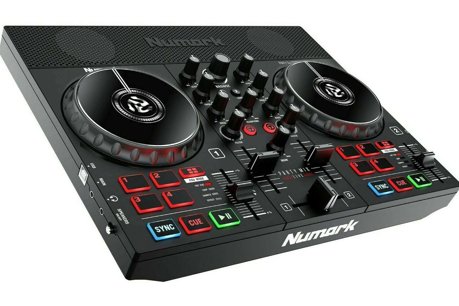 DJ機材 Numark Party Mix DJ controller Numark Party Mix Live DJ Controller Bundle With Professional