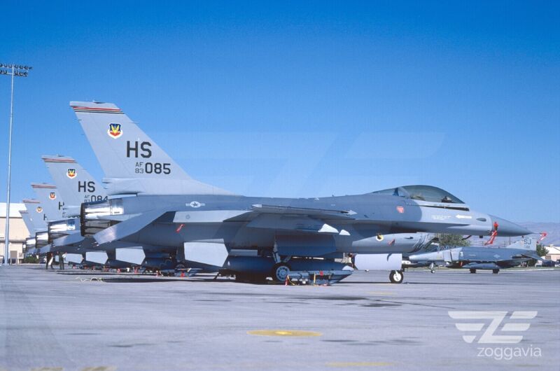 Original slide 83-085 Lockheed F-16 U.S. Air Force, USAF, 1984