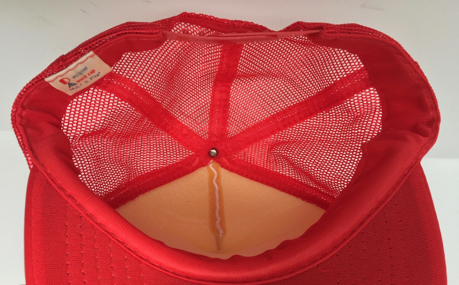 Vintage CONOCO Snapback Hat Red Mesh Trucker Ryder Oil Franklin KS Gas Station