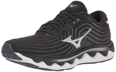 Женские кроссовки Mizuno Wave Horizon 6, черный/серебристый, 7 B Medium США