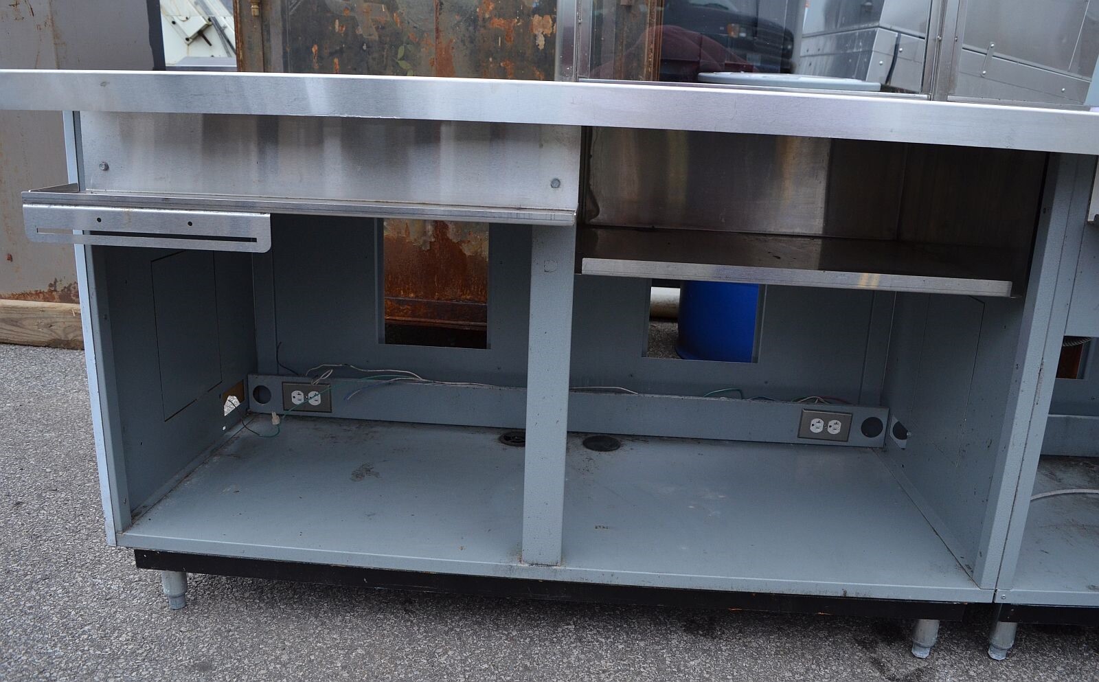 Duke DC-WM-RT-SNK-120 Stainless Steel Commercial Workstation Food Prep Line