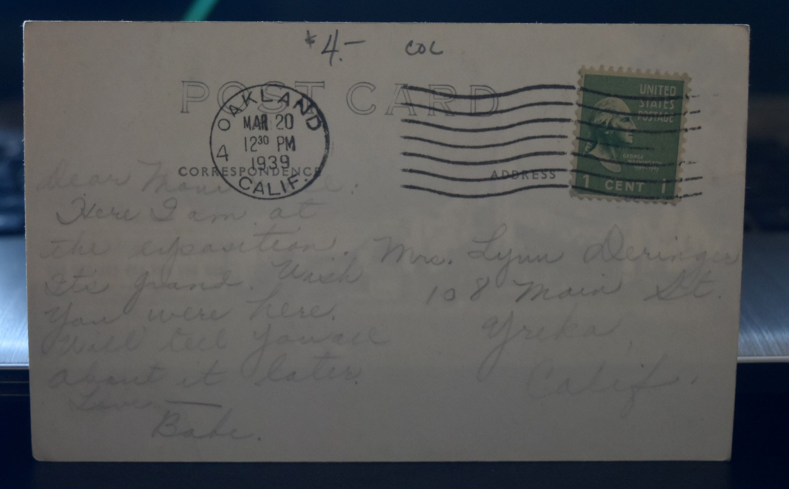 Vintage RPPC 1939 Golden Gate Exposition Treasure Island - Nice View