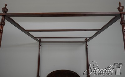59753EC: BAKER Queen Size Mahogany Canopy Bed