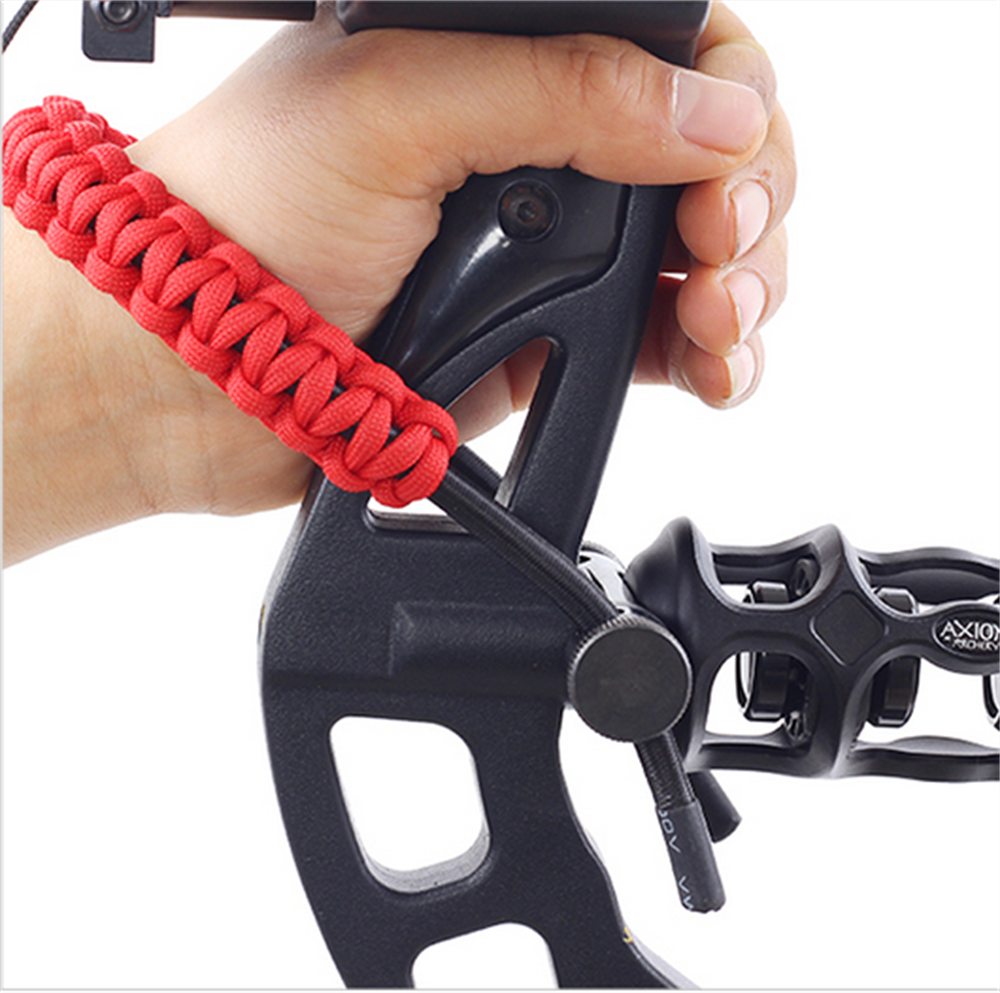 Archery Compound Bow Adjustable Braided Parachute Cord Bow Wrist Sling Bow Sling
