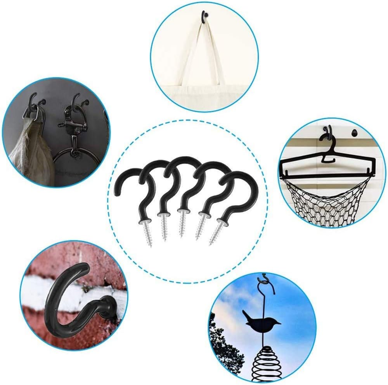 Outdoor Light Hooks 100 Pack Cup Hooks Ceiling Hooks Heavy Duty Screw Cup Hook f