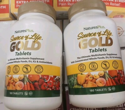 Natures Plus Source of Life Gold   180 X2 = 360 Tablet Exp Date 2028